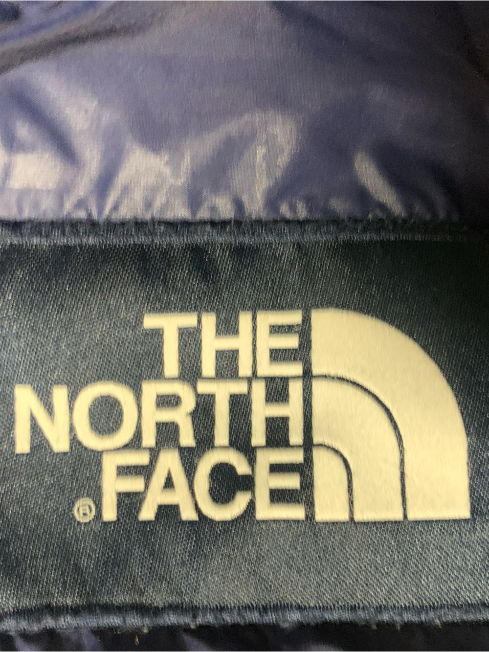 The North Face Grey/Blue Sweatshirt Jacket with White Logo